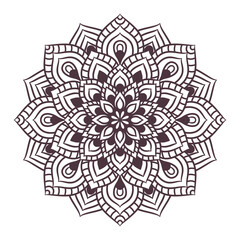 Ethnic Mandala Round Ornament Pattern