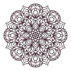 Ethnic Mandala Round Ornament Pattern