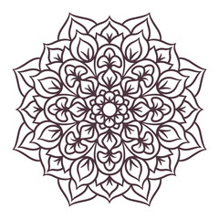 Ethnic Mandala Round Ornament Pattern