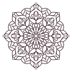 Ethnic Mandala Round Ornament Pattern