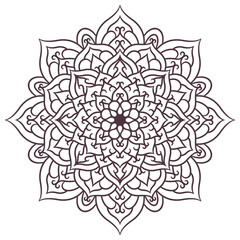 Ethnic Mandala Round Ornament Pattern