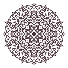Ethnic Mandala Round Ornament Pattern