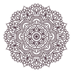 Ethnic Mandala Round Ornament Pattern