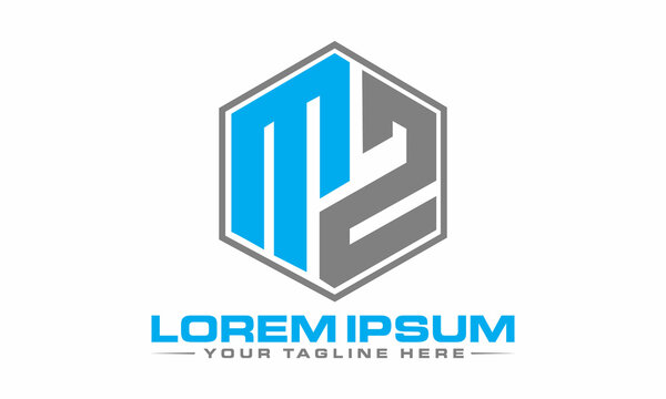 The Best Design m2 logo unique modern minimalist simple creative abstract and vector