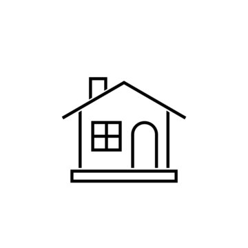 recommend clip art: House icon isolated on white background