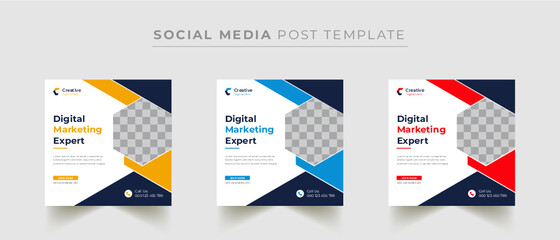 Editable Modern Abstract Creative Professional social media banner template