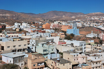 The panoramic view of Abha city, Saudi Arabia