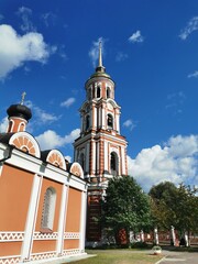 church in Staraya Russa summer warm day