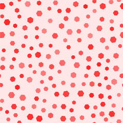 Seamless pattern with red big dots. Vector