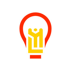 L&M lamp logo design that can be used for company symbols
