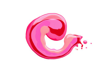 Nail polishes blot on white background