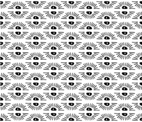 black and white abstract geometric shapes seamless pattern, vector illustration endless repeatable texture background