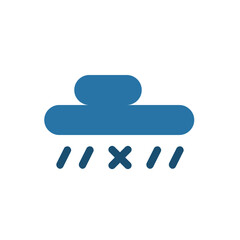 Rainy , Weather flat icon.