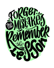 Fototapeta premium Hand drawn lettering quote in modern calligraphy style about lifestyle. Inspiration sllogan for print and poster design. Vector illustration