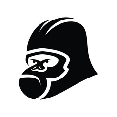 gorilla face design that can be used for symbols
