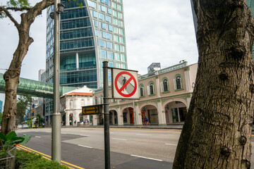 Obraz premium シンガポールの観光名所を旅行する風景 Scenes from a trip to Singapore's tourist attractions 