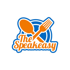 the speakeasy logo design that can be used for symbols