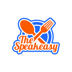 the speakeasy logo design that can be used for symbols