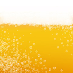 Lager beer. Background with craft splash. Oktoberfest foam. Pour