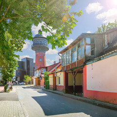 View of the Water Tower. Zelenogradsk, Kaliningrad region. Russia.