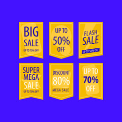 Big sale promotion, banner template, Vector illustration.