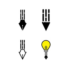 Pen logo illustration vector