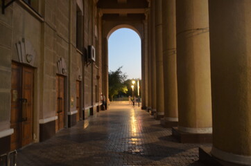 archway in the town