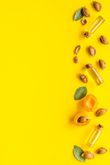 Apricot kernel oil with apricots and dried apricot kernels