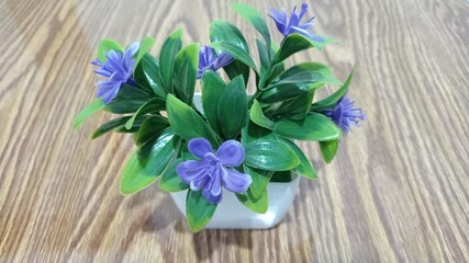 Blue Fake Flower
