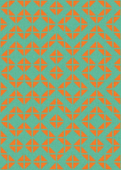 Abstract Geometric Pattern generative computational art illustration