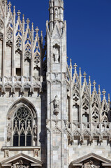 Fototapeta premium Detail of the Cathedral, Milan, Italy