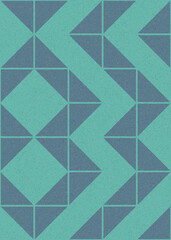 Abstract Geometric Pattern generative computational art illustration