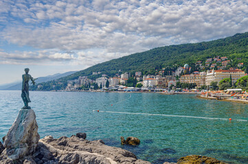 das Seebad Opatija in Istrien,Adria,Kroatien