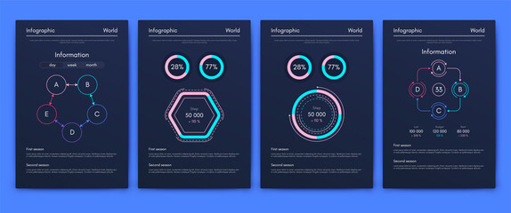 Vector graphics infographics with mobile phone. Template for creating mobile applications, workflow layout, diagram, banner, web design, business reports