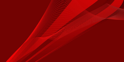 Modern red background with lines