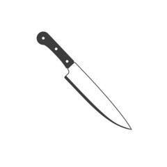 Knife icon in flat style. Vector illustration EPS 10.