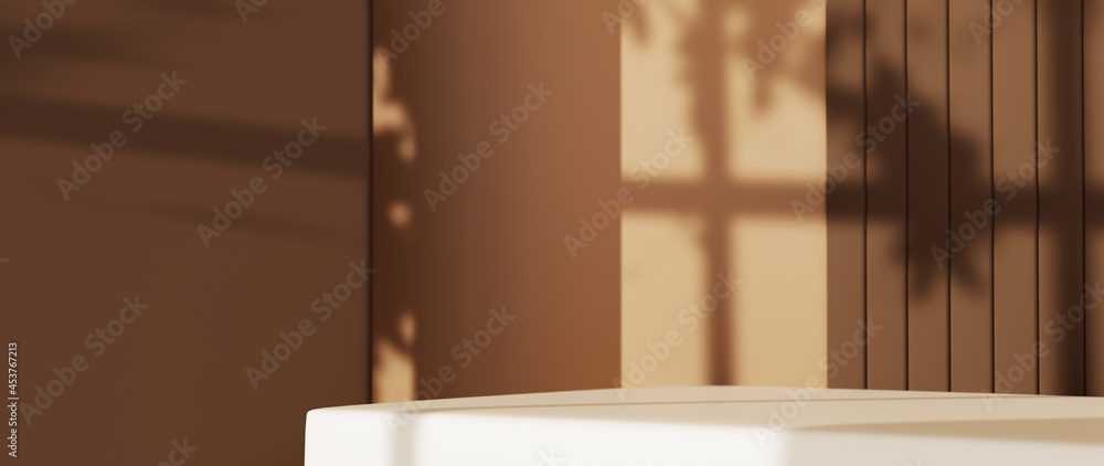 Aufkleber 3d rendering of background for displaying products, creams and cosmetics. for show product. blank sc