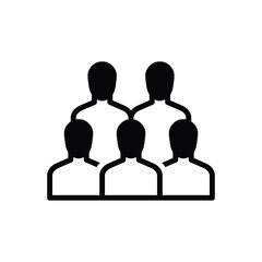 Black solid icon for lots