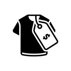 Black solid icon for tagged