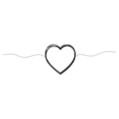 Heart simple lie icon on white background, vector illustration