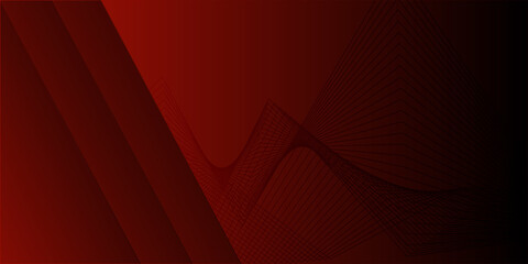 Futuristic red background with lines