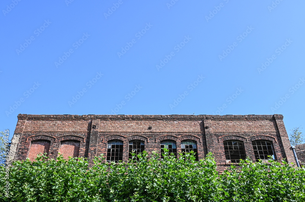 Poster ancien industriel industrie travail usine architecture