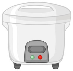 Rice cooker isolated on white background