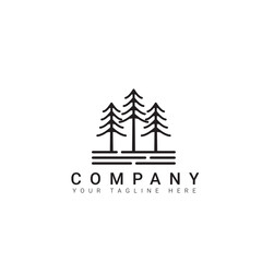 tree logo design vector, nature elements logo design template