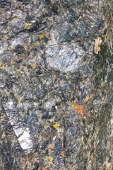 The polished surface of natural stone - granite