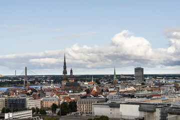 Obraz premium The panorama of Riga, Latvia