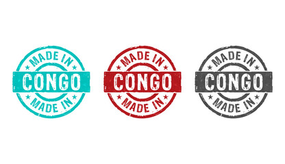 Made in Congo stamp and stamping