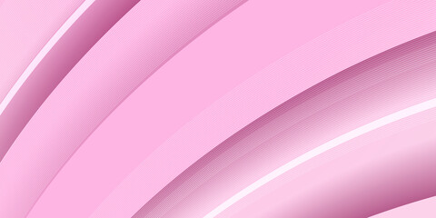 Abstract pink background with simply curve lighting element vector. Modern minimal 3d pink white gradient presentation background. 