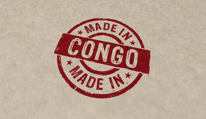 Made in Congo stamp and stamping
