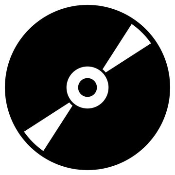 An editable design icon of compact disc